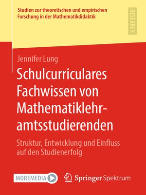 cover image of Schulcurriculares Fachwissen von Mathematiklehramtsstudierenden